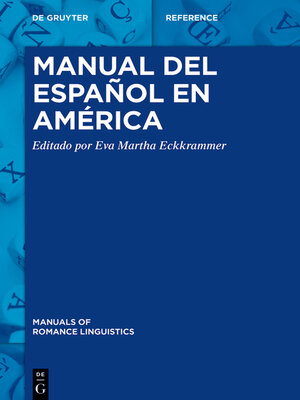 cover image of Manual del español en América